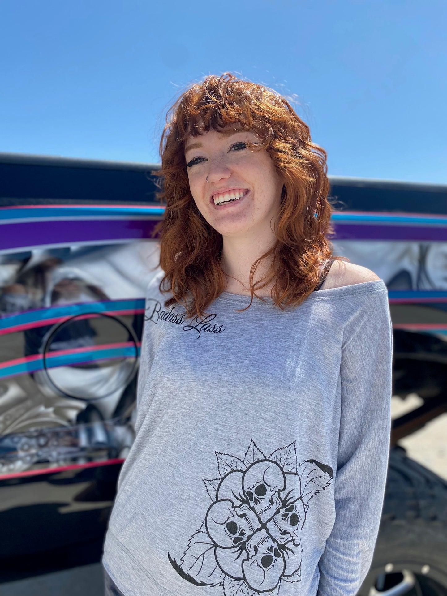 Flowy Long Sleeve in Heather Grey