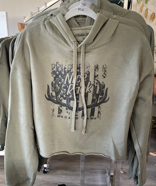 Nice Rack crop sweatshirt