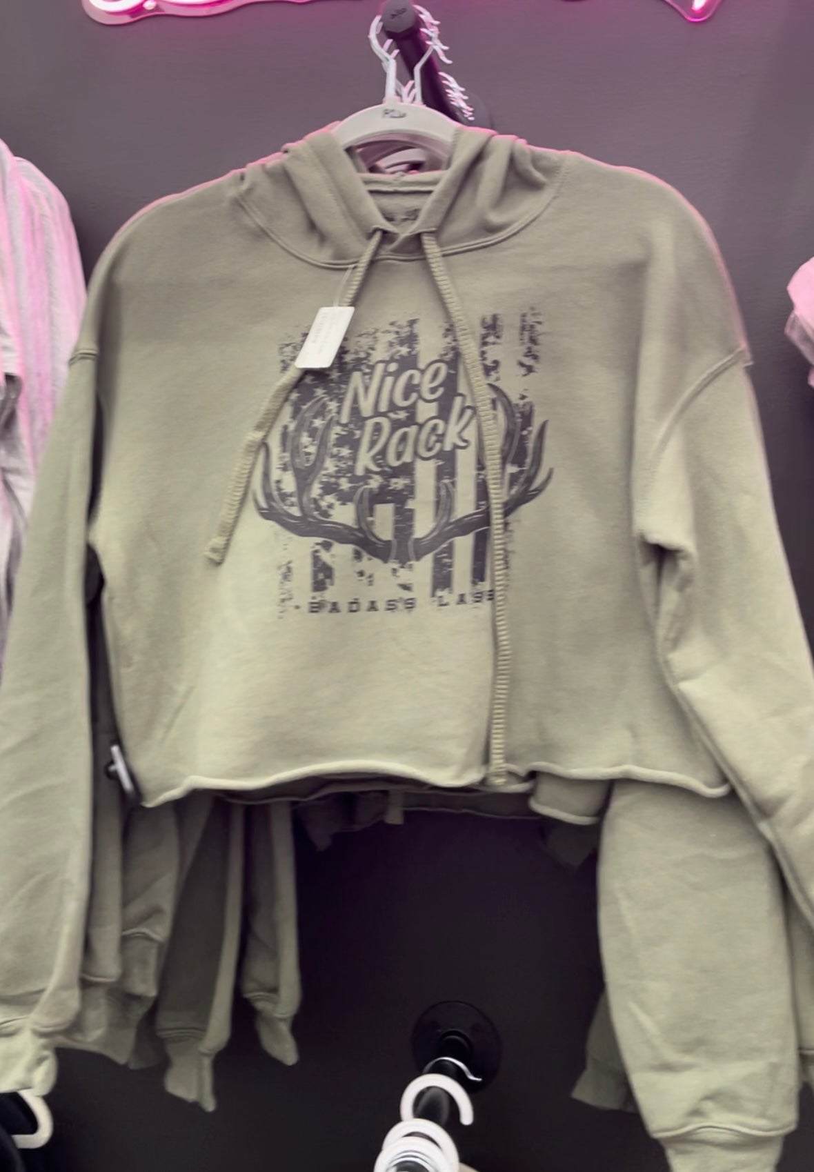 Nice Rack crop sweatshirt